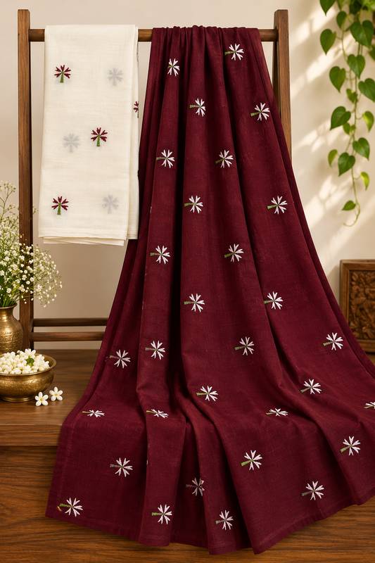 Mogra Saree